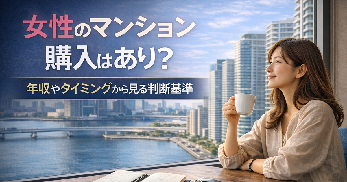 女性のマンション購入はあり？年収やタイミングから見る判断基準