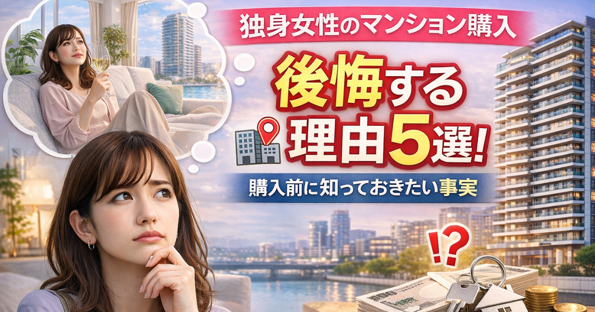 女性のマンション購入で後悔する理由5選！購入前に知るべき事実